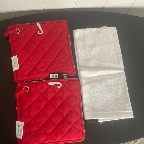 Brand New Robert Stanley Home Collection Lot of 2 Pot Holders & 2 Kitchen Towel - Picture 3 of 7